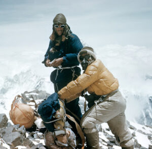 뉴질랜드의 탐험가 "에드먼드 힐러리"의 이미지입니다.